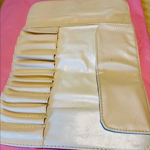 Used makeup brushes case
